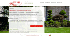 Desktop Screenshot of genualdislandscaping.com