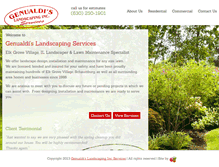 Tablet Screenshot of genualdislandscaping.com